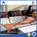 custom Chrochet Mermaid Tail Blankets Knitted Fleece Blanket adult blanket